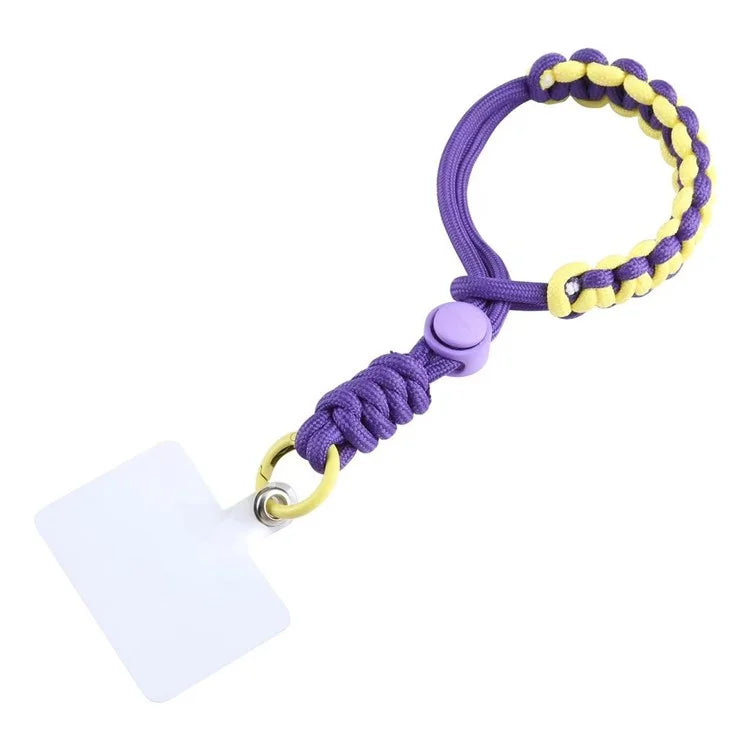 Phone Lanyard Wrist Strap 26cm Anti-Drop Hand-Woven Bracelet with Tether Tab