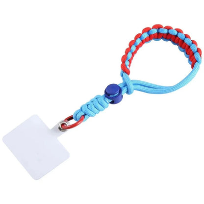 Phone Lanyard Wrist Strap 26cm Anti-Drop Hand-Woven Bracelet with Tether Tab