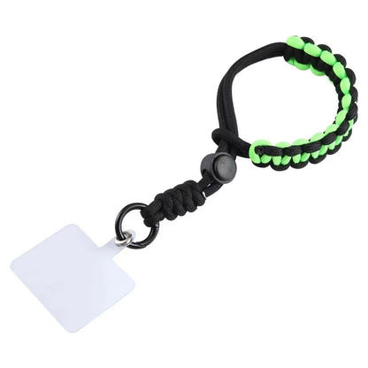 Phone Lanyard Wrist Strap 26cm Anti-Drop Hand-Woven Bracelet with Tether Tab