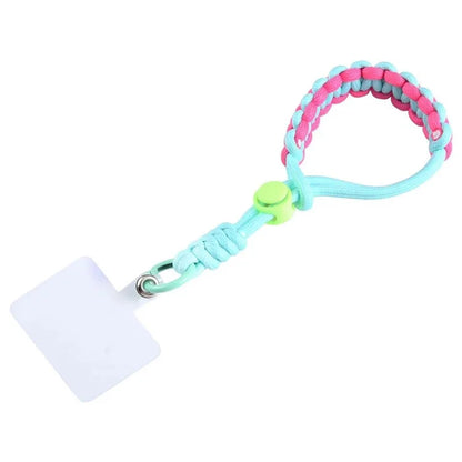 Phone Lanyard Wrist Strap 26cm Anti-Drop Hand-Woven Bracelet with Tether Tab