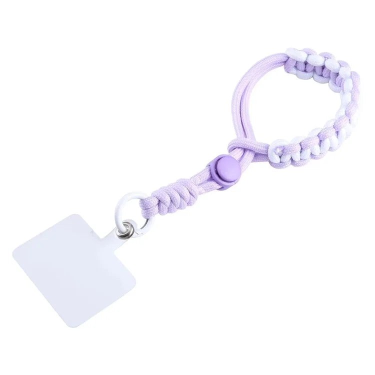 Phone Lanyard Wrist Strap 26cm Anti-Drop Hand-Woven Bracelet with Tether Tab