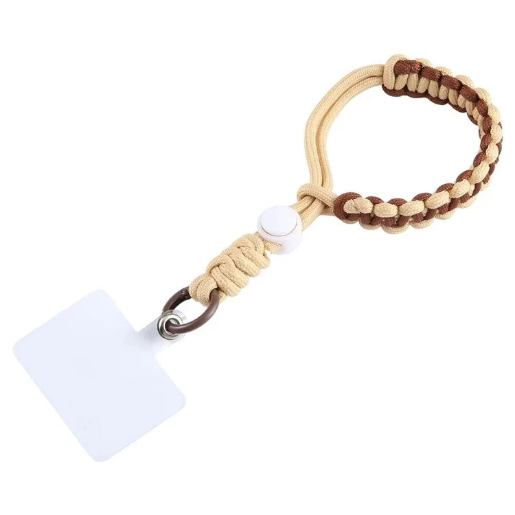 Phone Lanyard Wrist Strap 26cm Anti-Drop Hand-Woven Bracelet with Tether Tab