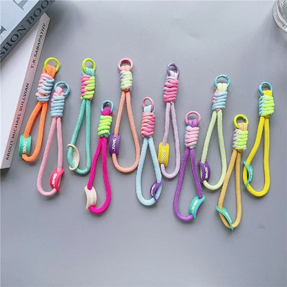 Phone Lanyard Wrist Strap 30cm Nylon Short Hand Lanyard with Tether Tab