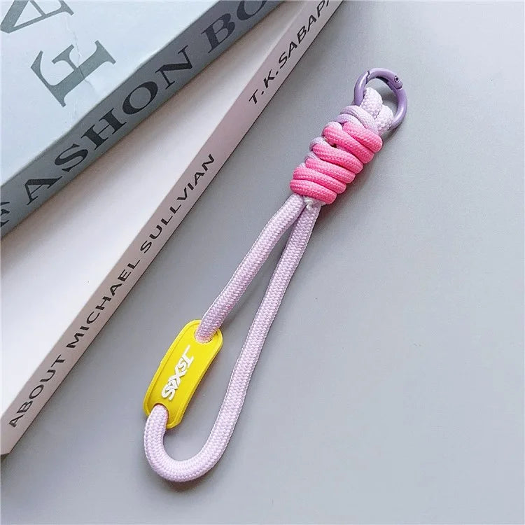 Phone Lanyard Wrist Strap 30cm Nylon Short Hand Lanyard with Tether Tab
