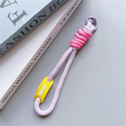 Phone Lanyard Wrist Strap 30cm Nylon Short Hand Lanyard with Tether Tab