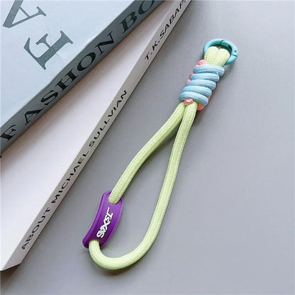 Phone Lanyard Wrist Strap 30cm Nylon Short Hand Lanyard with Tether Tab