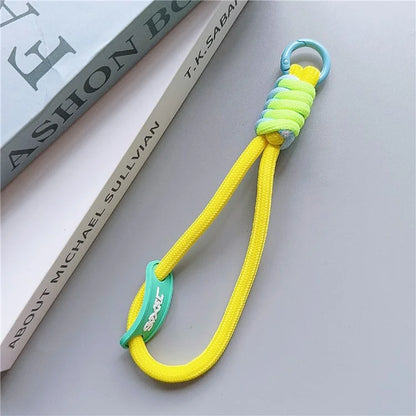 Phone Lanyard Wrist Strap 30cm Nylon Short Hand Lanyard with Tether Tab