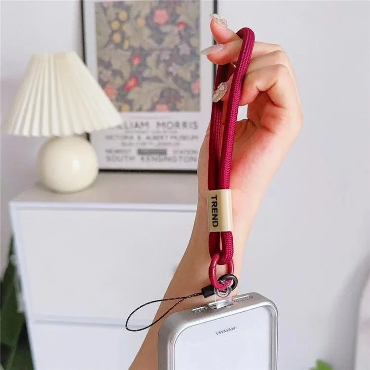 Phone Wrist Strap 30cm Lanyard Key Lanyard Nylon Strap with Patch