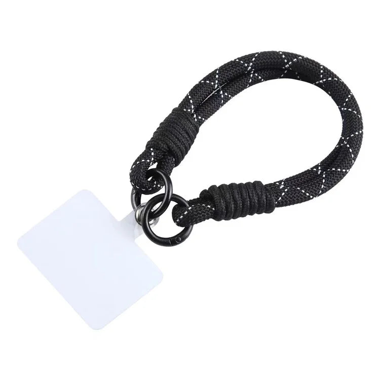 Phone Lanyard Dual-Strand Nylon 26cm Short Wrist Strap Hand Strap with Tether Tab