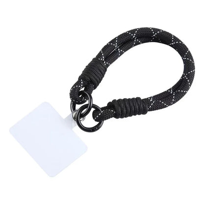 Phone Lanyard Dual-Strand Nylon 26cm Short Wrist Strap Hand Strap with Tether Tab