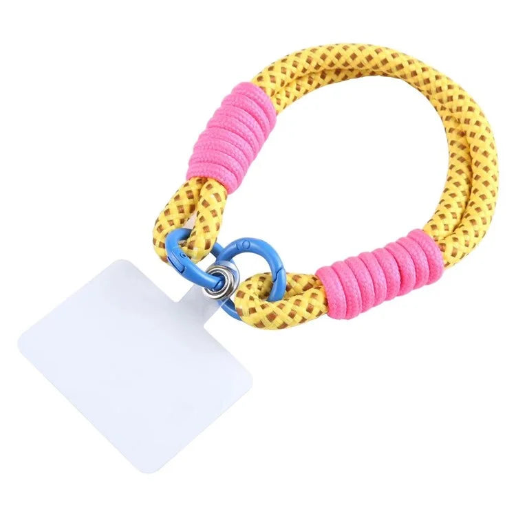Phone Lanyard Dual-Strand Nylon 26cm Short Wrist Strap Hand Strap with Tether Tab