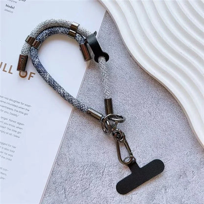 8mm Thick Phone Wrist Strap 34cm Adjustable Nylon Hand Strap with Tether Tab