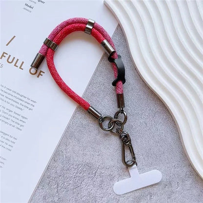 8mm Thick Phone Wrist Strap 34cm Adjustable Nylon Hand Strap with Tether Tab