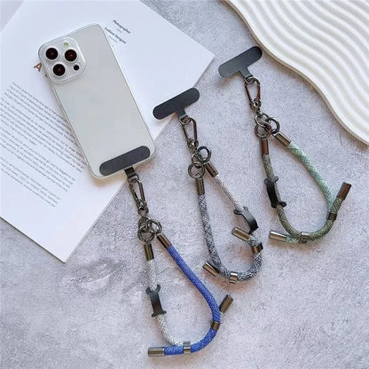 8mm Thick Phone Wrist Strap 34cm Adjustable Nylon Hand Strap with Tether Tab