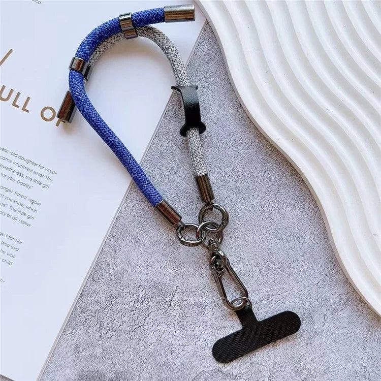 8mm Thick Phone Wrist Strap 34cm Adjustable Nylon Hand Strap with Tether Tab