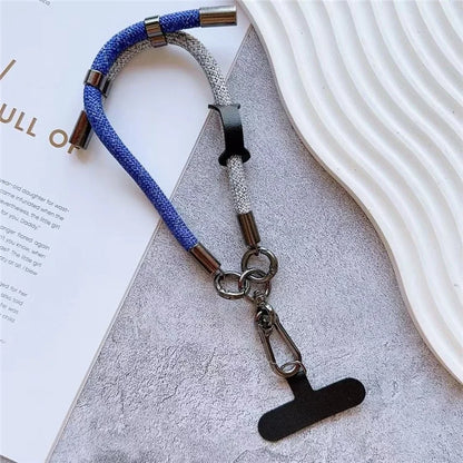 8mm Thick Phone Wrist Strap 34cm Adjustable Nylon Hand Strap with Tether Tab