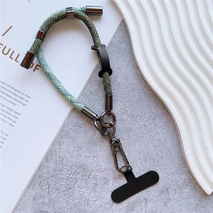 8mm Thick Phone Wrist Strap 34cm Adjustable Nylon Hand Strap with Tether Tab