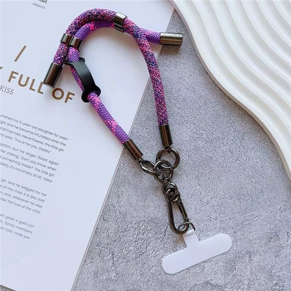 8mm Thick Phone Wrist Strap 34cm Adjustable Nylon Hand Strap with Tether Tab