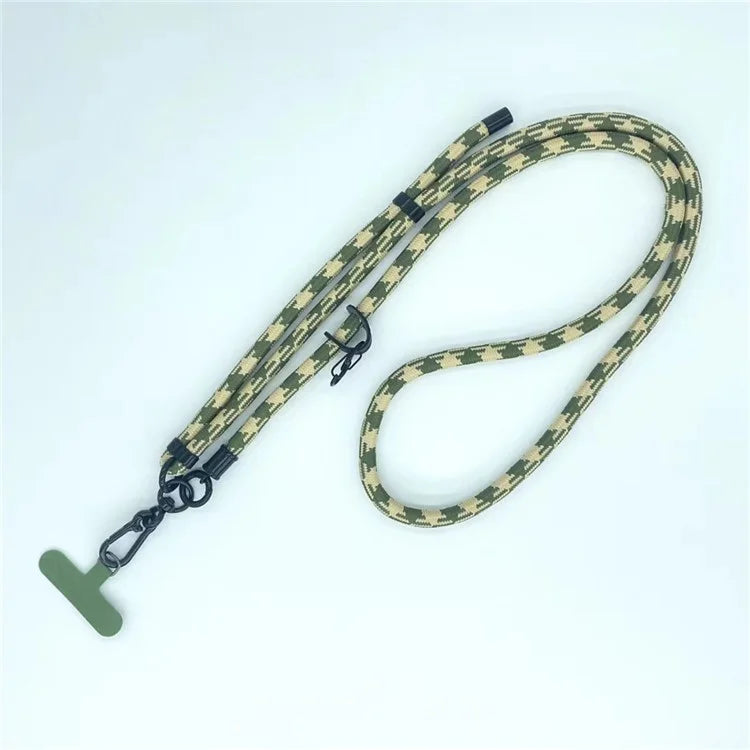 8mm Thick Phone Lanyard Pattern  Phone Crossbody Neck Strap with Tether Tab, Total Length: 135cm