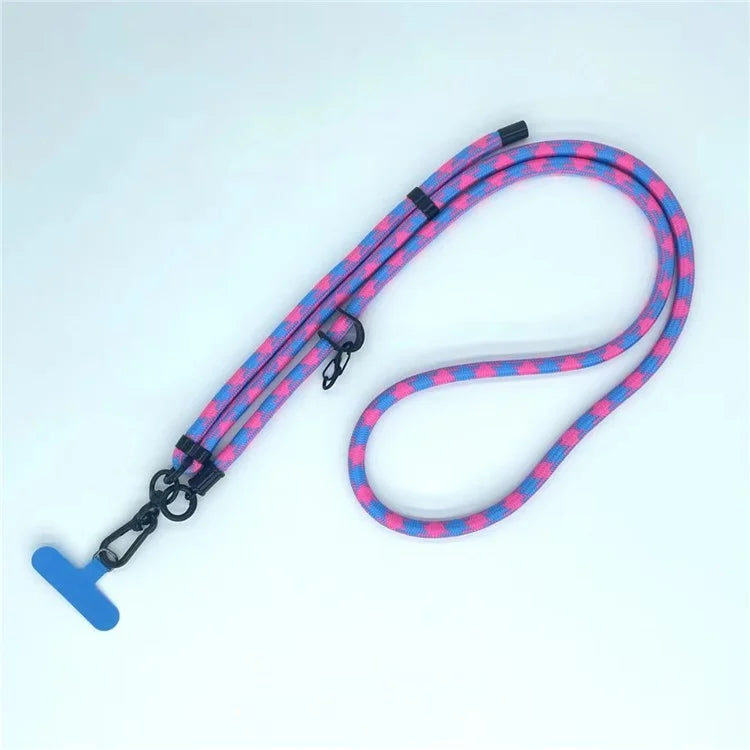 8mm Thick Phone Lanyard Pattern  Phone Crossbody Neck Strap with Tether Tab, Total Length: 135cm