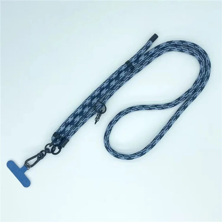 8mm Thick Phone Lanyard Pattern  Phone Crossbody Neck Strap with Tether Tab, Total Length: 135cm