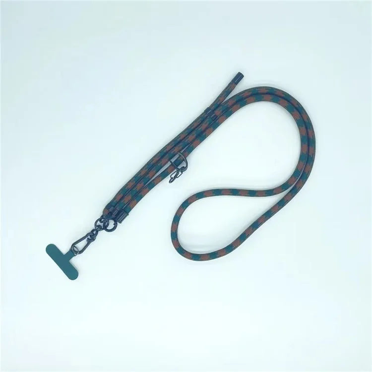 8mm Thick Phone Lanyard Pattern  Phone Crossbody Neck Strap with Tether Tab, Total Length: 135cm