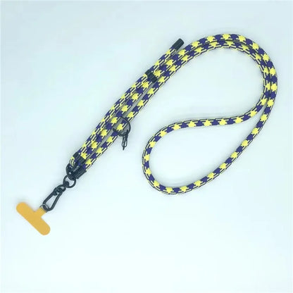 8mm Thick Phone Lanyard Pattern  Phone Crossbody Neck Strap with Tether Tab, Total Length: 135cm