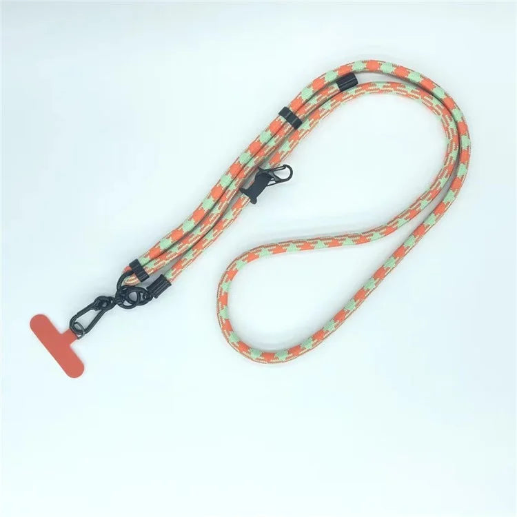 8mm Thick Phone Lanyard Pattern  Phone Crossbody Neck Strap with Tether Tab, Total Length: 135cm