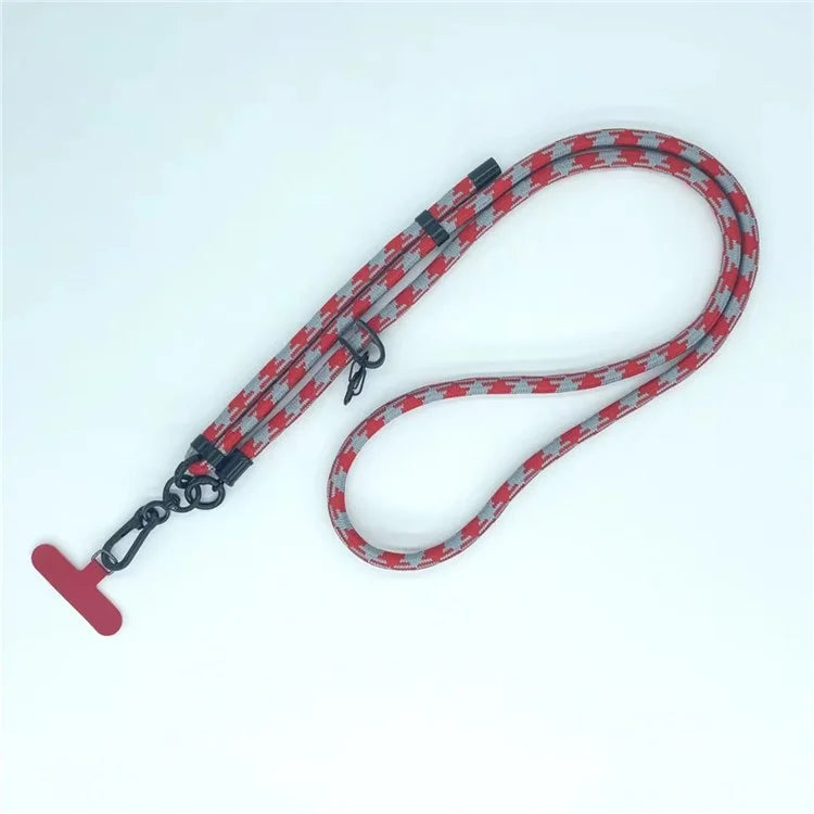 8mm Thick Phone Lanyard Pattern  Phone Crossbody Neck Strap with Tether Tab, Total Length: 135cm