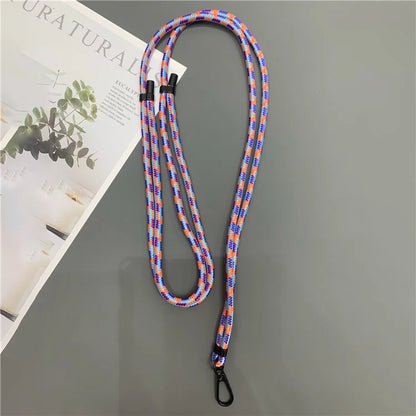 Crossbody Cell Phone Lanyard 6mm Thick Nylon Adjustable Strap with Tether Tab, Total Length: 150cm