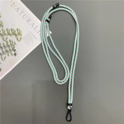 Crossbody Cell Phone Lanyard 6mm Thick Nylon Adjustable Strap with Tether Tab, Total Length: 150cm