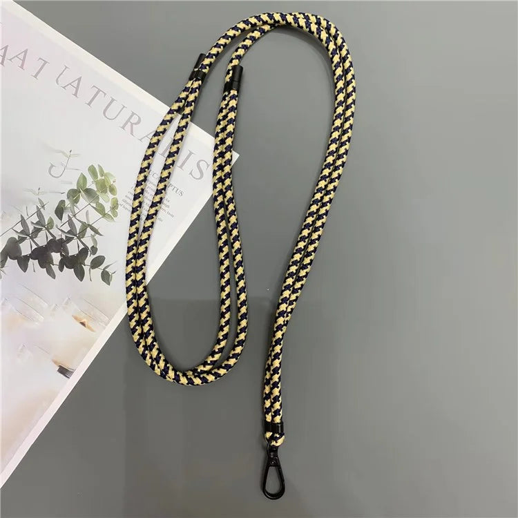 Crossbody Cell Phone Lanyard 6mm Thick Nylon Adjustable Strap with Tether Tab, Total Length: 150cm