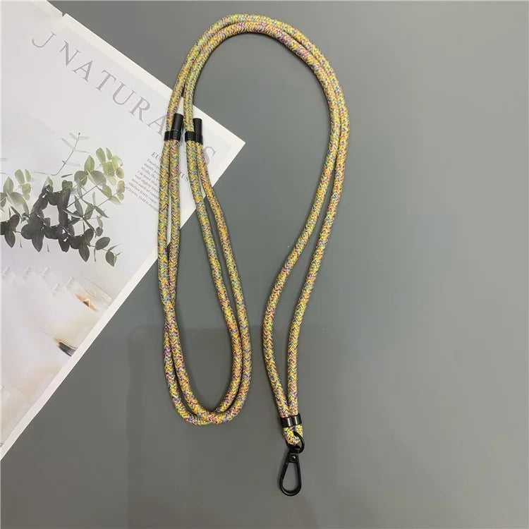 Crossbody Cell Phone Lanyard 6mm Thick Nylon Adjustable Strap with Tether Tab, Total Length: 150cm