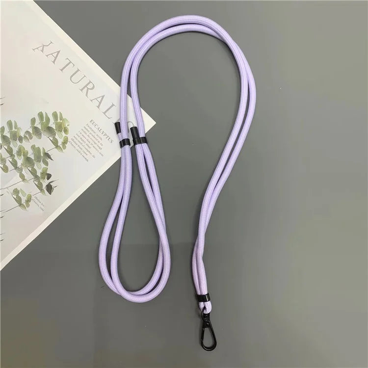 Crossbody Cell Phone Lanyard 6mm Thick Nylon Adjustable Strap with Tether Tab, Total Length: 150cm