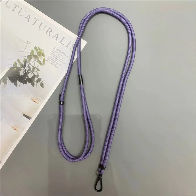 Crossbody Cell Phone Lanyard 6mm Thick Nylon Adjustable Strap with Tether Tab, Total Length: 150cm