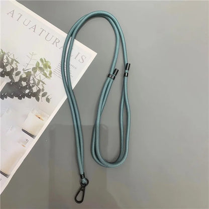 Crossbody Cell Phone Lanyard 6mm Thick Nylon Adjustable Strap with Tether Tab, Total Length: 150cm