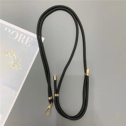 6mm Thick Rope Phone Lanyard Quick-Release Nylon Adjustable Strap with Tether Tab, Total Length: 150cm