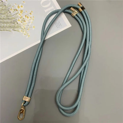 6mm Thick Rope Phone Lanyard Quick-Release Nylon Adjustable Strap with Tether Tab, Total Length: 150cm