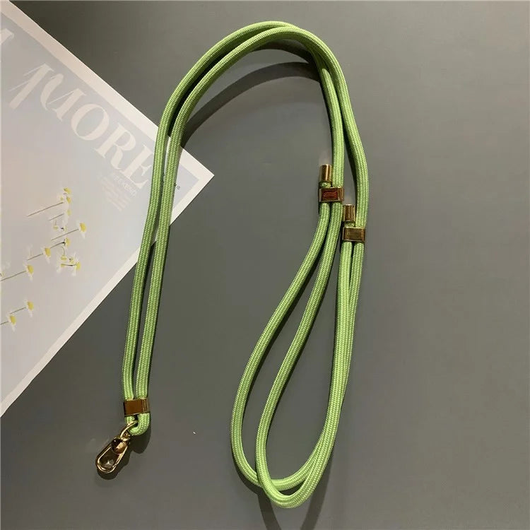6mm Thick Rope Phone Lanyard Quick-Release Nylon Adjustable Strap with Tether Tab, Total Length: 150cm