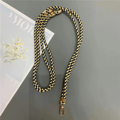 6mm Thick Rope Phone Lanyard Quick-Release Nylon Adjustable Strap with Tether Tab, Total Length: 150cm