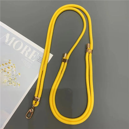 6mm Thick Rope Phone Lanyard Quick-Release Nylon Adjustable Strap with Tether Tab, Total Length: 150cm