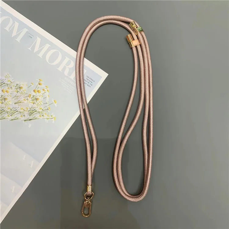 6mm Thick Rope Phone Lanyard Quick-Release Nylon Adjustable Strap with Tether Tab, Total Length: 150cm