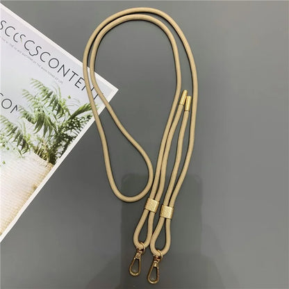6mm Thick Nylon Phone Lanyard Dual-Side Adjustable Crossbody Strap with Tether Tab, Total Length: 150cm