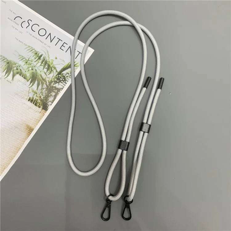 6mm Thick Phone Lanyard Nylon Dual-Side Adjustable Anti-Theft Crossbody Strap with Tether Tab, Total Length: 150cm