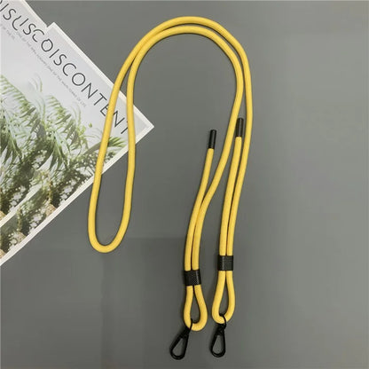 6mm Thick Phone Lanyard Nylon Dual-Side Adjustable Anti-Theft Crossbody Strap with Tether Tab, Total Length: 150cm