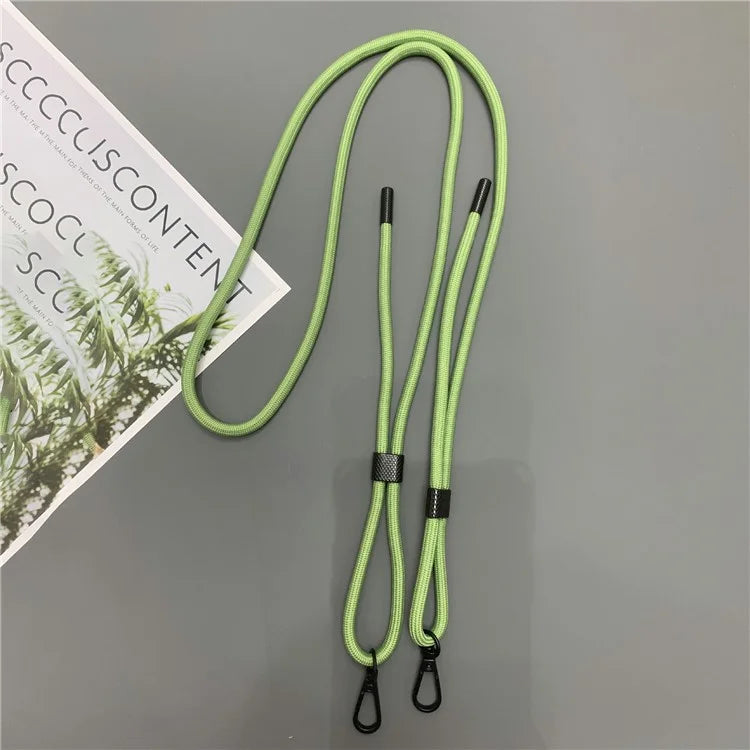 6mm Thick Phone Lanyard Nylon Dual-Side Adjustable Anti-Theft Crossbody Strap with Tether Tab, Total Length: 150cm