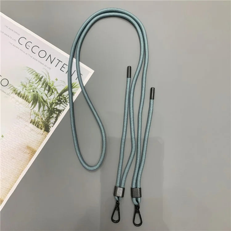 6mm Thick Phone Lanyard Nylon Dual-Side Adjustable Anti-Theft Crossbody Strap with Tether Tab, Total Length: 150cm