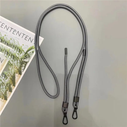 6mm Thick Phone Lanyard Nylon Dual-Side Adjustable Anti-Theft Crossbody Strap with Tether Tab, Total Length: 150cm
