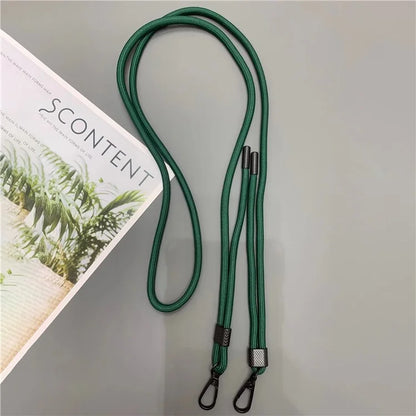 6mm Thick Phone Lanyard Nylon Dual-Side Adjustable Anti-Theft Crossbody Strap with Tether Tab, Total Length: 150cm