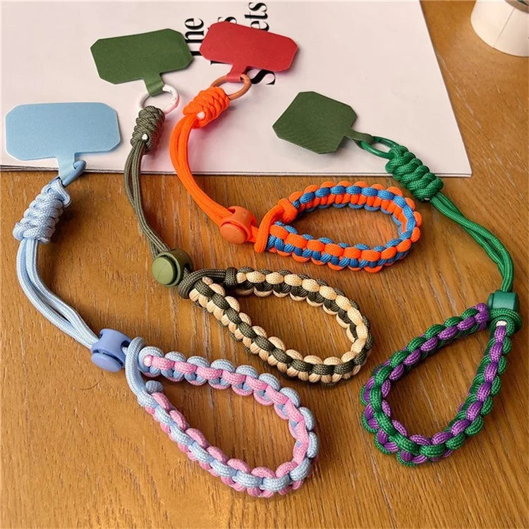 Phone Wrist Strap Adjustable Nylon Wrist Rope with Tether Tab, Toatl Length: 240mm
